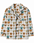 Woodland Animal Print Boys Night Suit pajama set by Miniminks