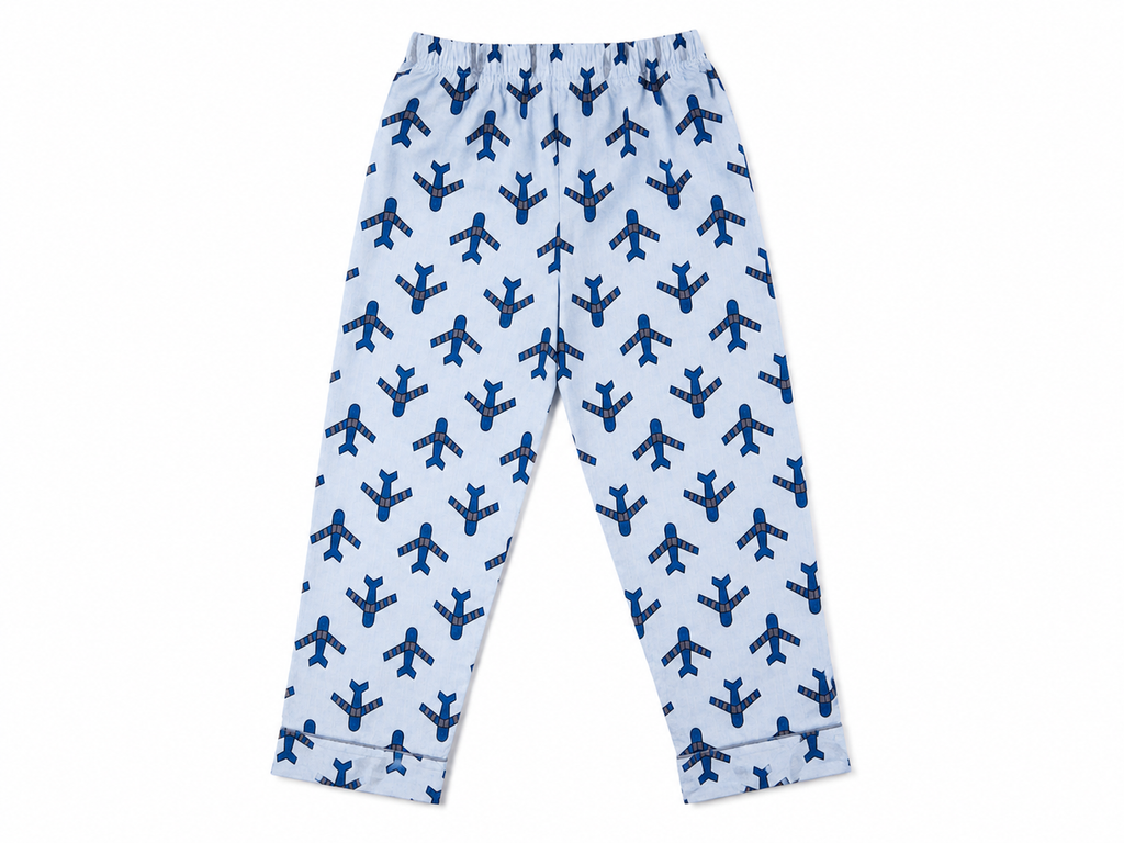 Aeroplane Print Kids Night Suit – bottom garment view
