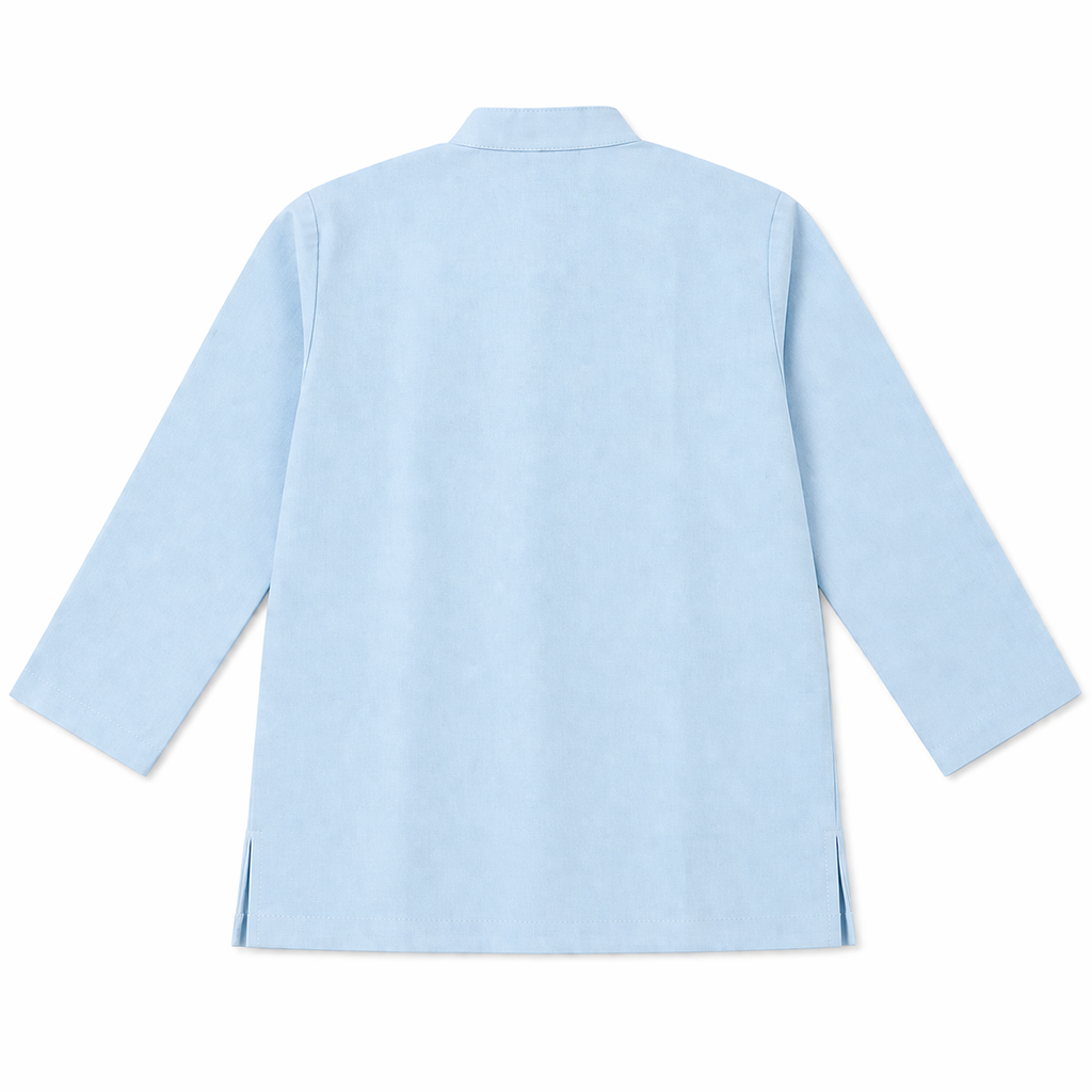 Light blue shirt on a white background