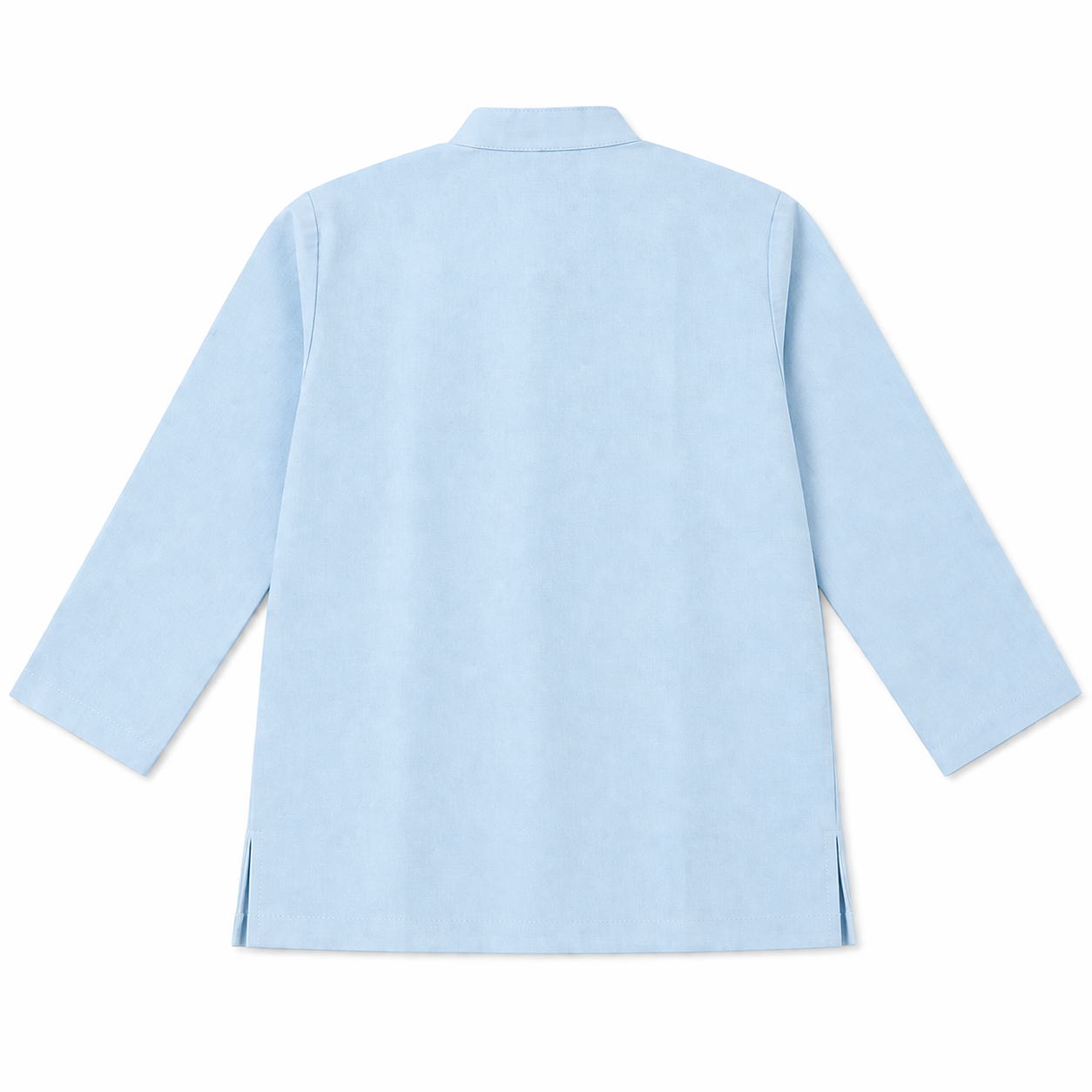 Light blue shirt on a white background