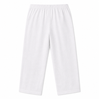 White pants on a white background