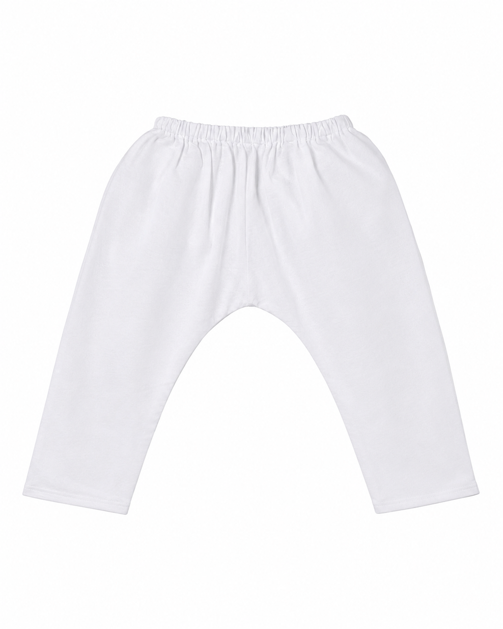 White baby pants on a white background