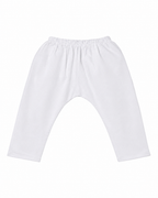 White baby pants on a white background