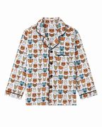 Woodland animal print pajama shirt by Miniminks