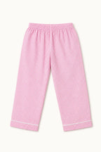 Matching bubblegum pink gingham night suit trousers